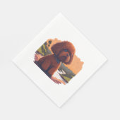 Schattigee Speelgoed poedel Servet (Hoek)