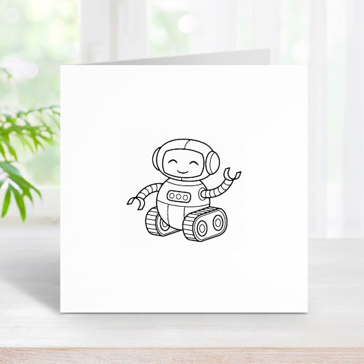 Schattigee Speelgoed Robot 1x1 Rubberstempel