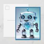 Schattigee Speelgoed-robot Briefkaart (Voorkant / Achterkant)