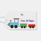 Schattigee Speelgoed Train Gift Labels Cadeaulabel (Achterkant Horizontaal)