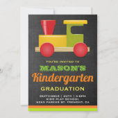 Schattigee Speelgoed trein voorschool Afstuderen u Kaart (Voorkant)