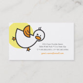 Schattigee Speelse Baby Duckies Ducklings & Pastel Visitekaartje (Achterkant)