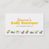 Schattigee Speelse Baby Duckies Ducklings & Pastel Visitekaartje (Voorkant)