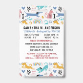 Schattigee speelse honden aangepaste foto noodsitu badge (Achterkant)