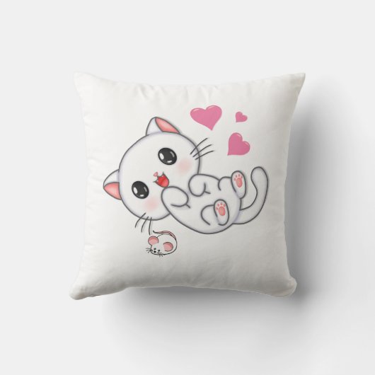 Schattigee Speelse Kittens Kinderen Kussen (Achterkant)