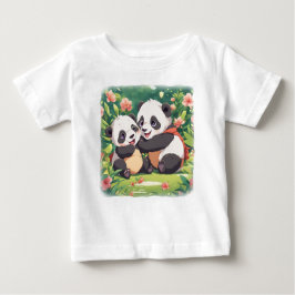 Schattigee speelse kleine panda's - anime stijl