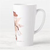 Schattigee speelse koffie Cartoon Latte Mok (Rechts)