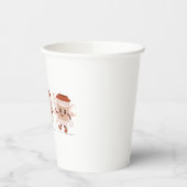 Schattigee speelse koffie Cartoon Papieren Bekers (Links)