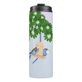 Schattigee speelse Rosellas Thermosbeker