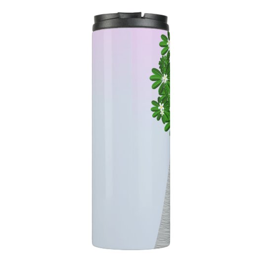 Schattigee speelse Rosellas Thermosbeker (Achterkant)