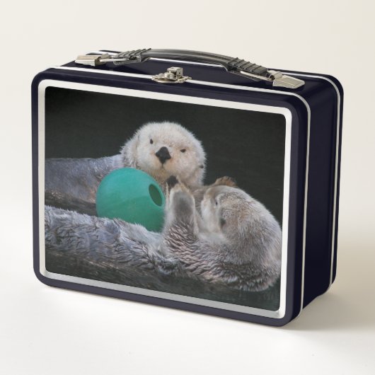 Schattigee speelse Zeeen otters (Voorkant)