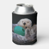 Schattigee speelse Zeeen otters Blikjeskoeler (Blikje Voorkant)