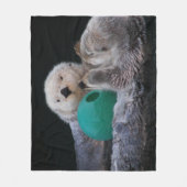 Schattigee speelse Zeeen otters Fleece Deken (Voorkant)