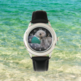 Schattigee speelse Zeeen otters Horloge