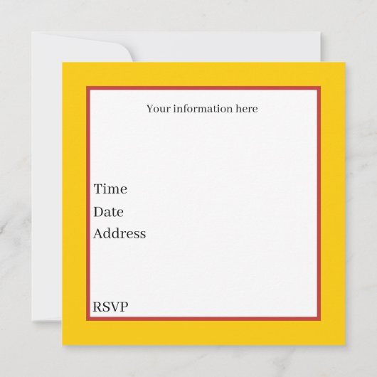 Schattigee spek en eieren ontbijtfeest kaart (Achterkant)