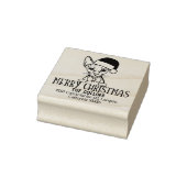 Schattigee Sphinx Cat Retour Adres Kerst Rubberstempel (Stempel)