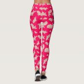 Schattigee Sphynx cat, roze Leggings (Achterkant)