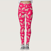 Schattigee Sphynx cat, roze Leggings (Voorkant)