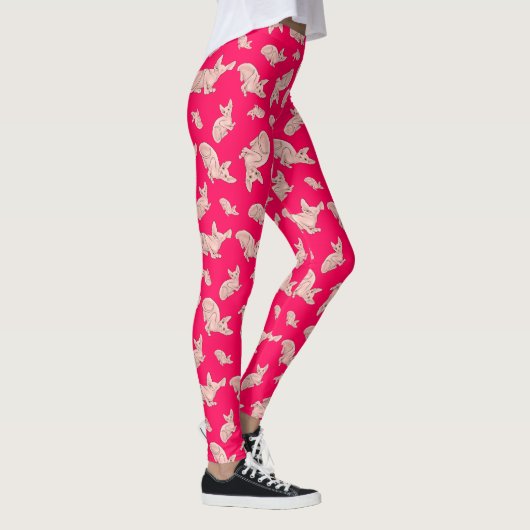 Schattigee Sphynx cat, roze Leggings (Rechts)