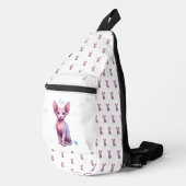 Schattigee Sphynx Cats Love Hearts Terug naar Scho Sling Bag (Rechterhoek)