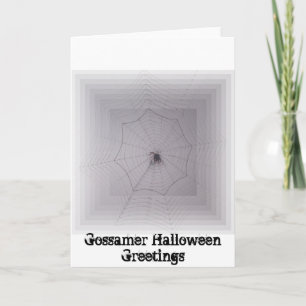 Schattigee Spider Gossamer Halloween Groeten Kaart