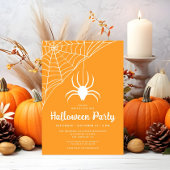 Schattigee Spider Halloween Party Uitnodiging