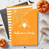 Schattigee Spider Halloween Party Uitnodiging