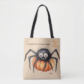 Schattigee Spider Halloween Snoep Trick or treat Tote Bag (Voorkant)