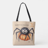 Schattigee Spider Halloween Snoep Trick or treat Tote Bag (Achterkant)