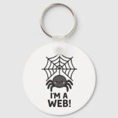 Schattigee Spider Sticker 🕷️✨ | Cartoon Web Fun" Sleutelhanger (Voorkant)