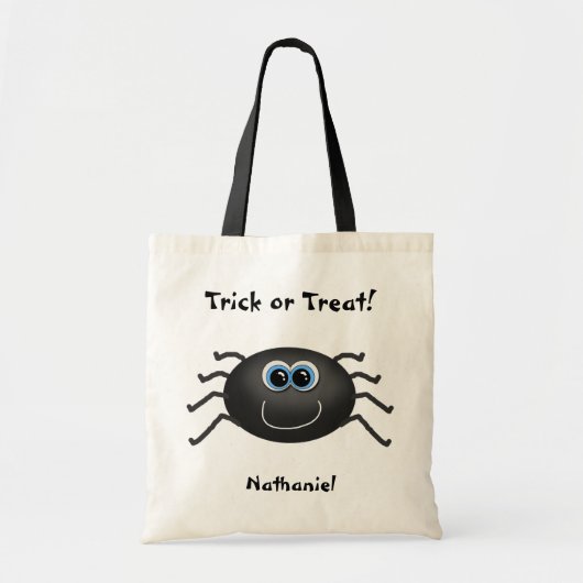 Schattigee Spider Trick or treat Canvas tas (Voorkant)