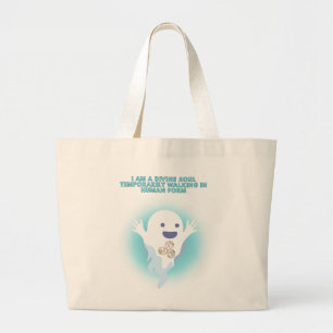 Schattigee Spirituele Geest - Divine Soul Quote De Grote Tote Bag