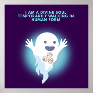 Schattigee Spirituele Geest - Divine Soul Quote De Poster