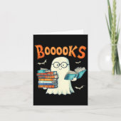 Schattigee Spook Boek Leesboeken Halloween Leraar Kaart (Voorkant)