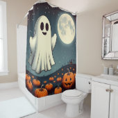 Schattigee,  spook & pompoen Halloween kunst Douchegordijn (In situ)