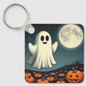 Schattigee,  spook & pompoen Halloween kunst Sleutelhanger (Voorkant)