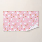Schattigee Spook & Pompoen Roze Halloween Patroon Bad Handdoek (Handdoek)