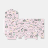 Schattigee spook, vleermuis & spin Halloween Bedankdoosjes (Uitgevouwen)