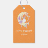 Schattigee spookachtige eerste verjaardag Hallowee Cadeaulabel (Voorkant)