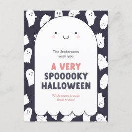 Schattigee spookachtige Halloween wensen Briefkaart