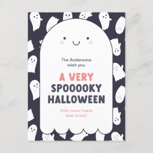 Schattigee spookachtige Halloween wensen Briefkaart