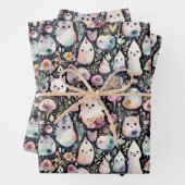 Schattigee spookachtige tuin inpakpapier vel (In situ)