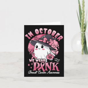 Schattigee spookheks We Draag Pink Breast Cancer A Kaart