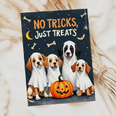 Schattigee spookhonden Grappige Halloween Kaart