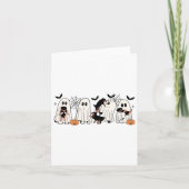 Schattigee spookhonden Hondenliefhebber Mannen Vro Kaart (Voorkant)