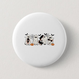 Schattigee spookhonden Hondenliefhebber Mannen Vro Ronde Button 5,7 Cm