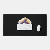 Schattigee spookkat met pompoenen - Kawaii Hallowe Bureaumat (Keyboard & Muis)
