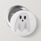 Schattigee spookknop ronde button 7,6 cm (Voorkant /achterkant)