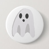 Schattigee spookknop ronde button 7,6 cm (Voorkant)