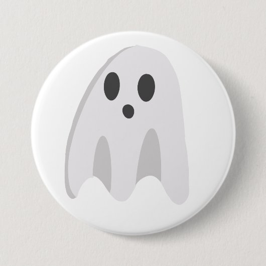 Schattigee spookknop ronde button 7,6 cm (Voorkant)